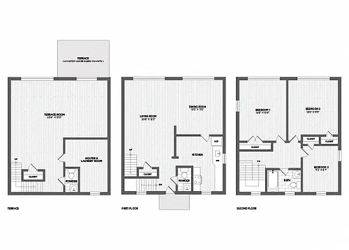 Floor plan 3 Bed 1 Full 2 Half Bath