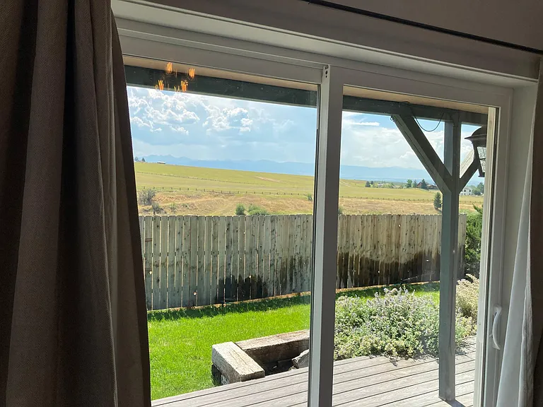 View from dining room