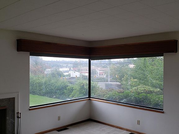 Living room and Portage Bay