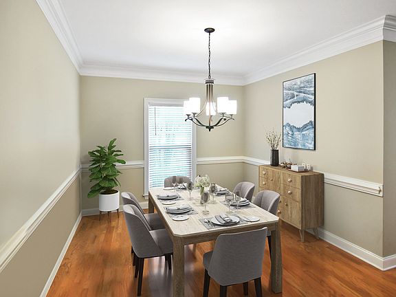 Virtually Staged Dining Area