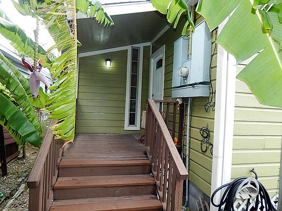 Entry door is covered.