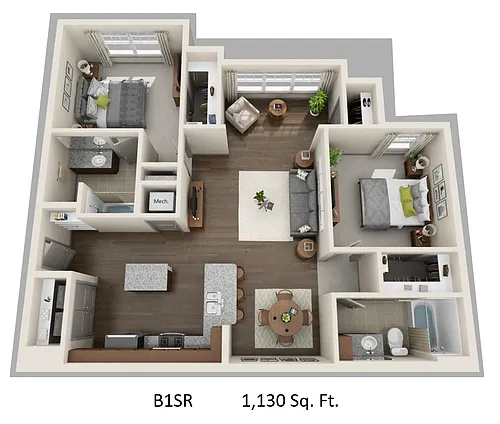 Floor plan B1SR