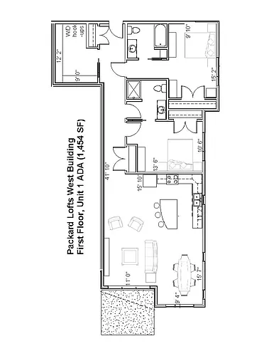 Floor plan 2 Bedroom