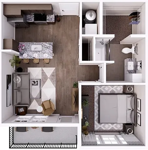 Floor plan Founders 1C