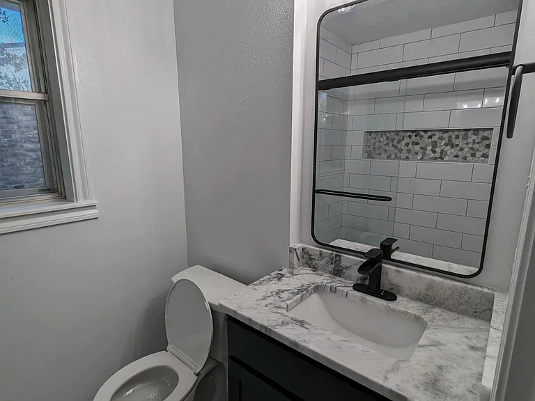 primary vanity in bathroom