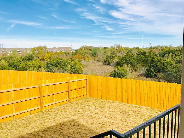 Huge backyard