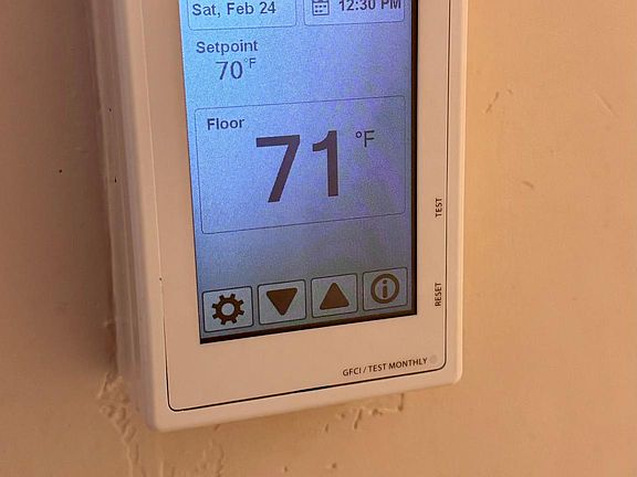 Bathroom Radiant Floor Heating Controls