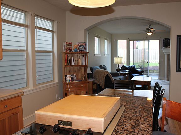 view from kitchen into Living room