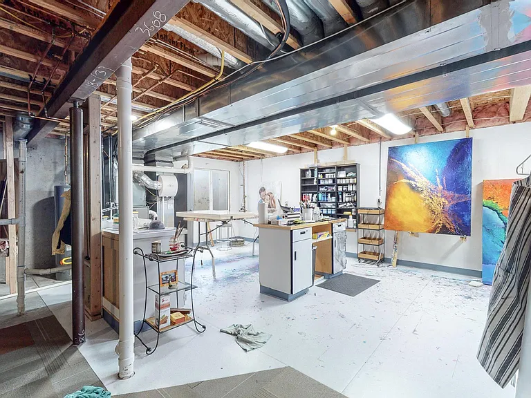 Generous Basement for storage or Studio.