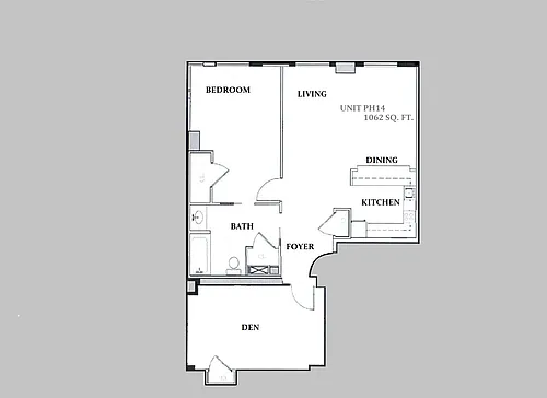 Floor plan 1BDR