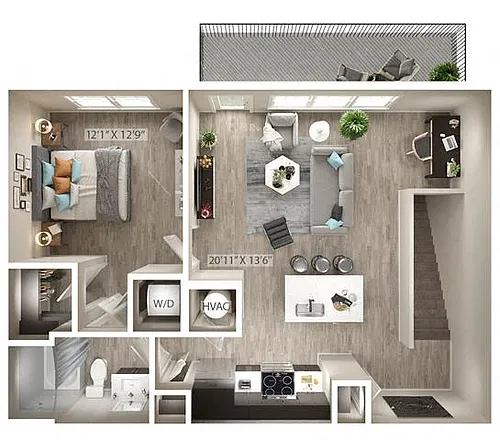 Floor plan Moonlight (A2-2A)