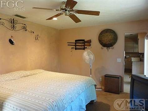Huge master bedroom has plenty of room for a king-sized bed!
