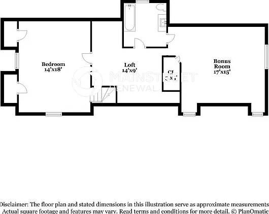 primary bedroom