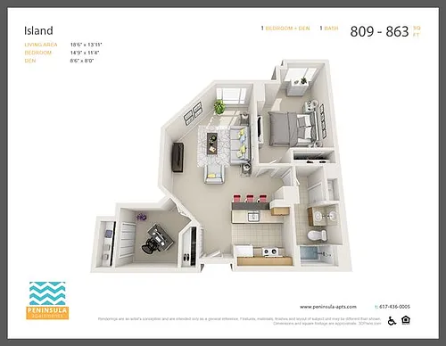 Floor plan Island