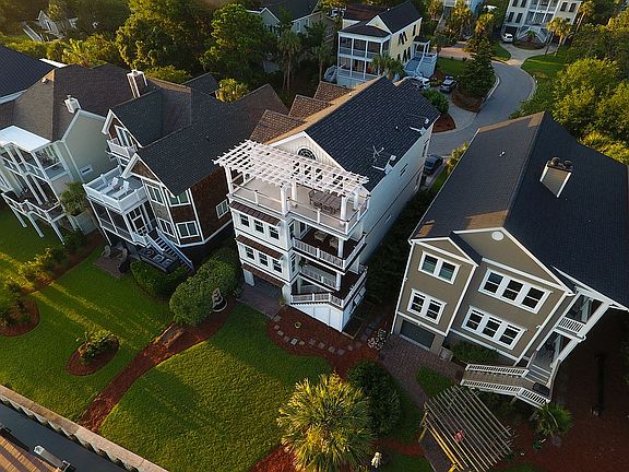 aerial view water side 