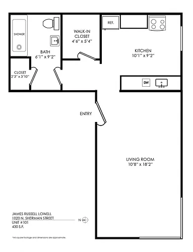 Floor plan Studio