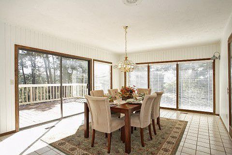 Dining room with great natural light and walk-out to deck!