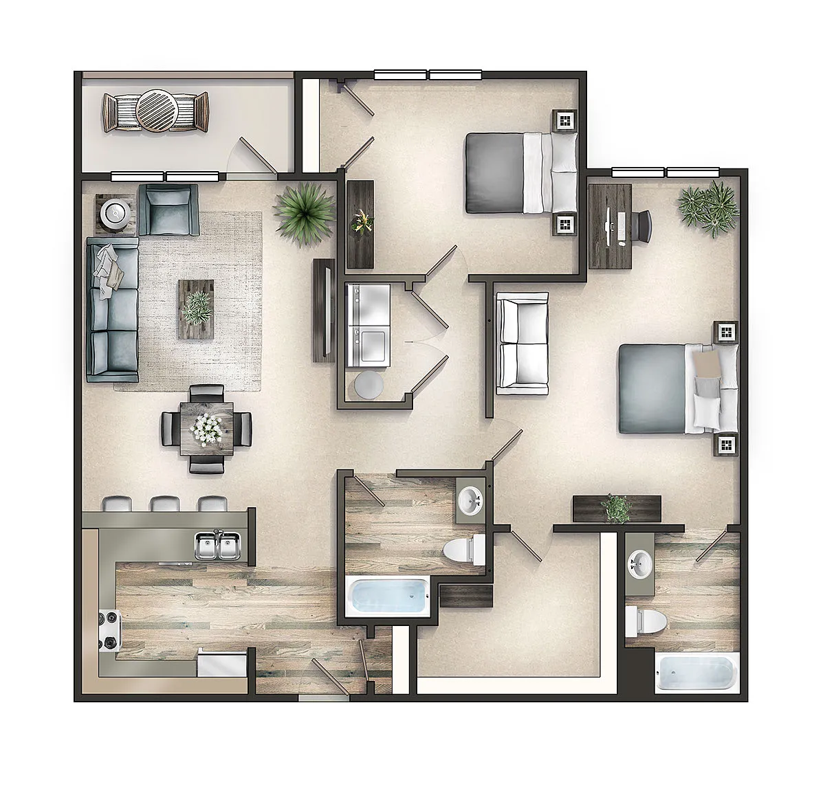 Floor plan The Hamlet