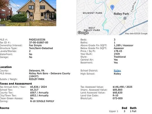 5 E Rodgers St, Ridley Park, PA 19078