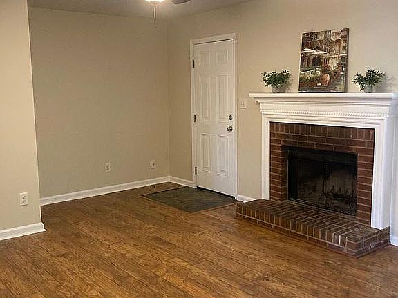 living room & 1st fireplace