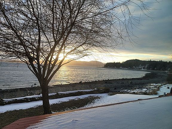 Snowy day view