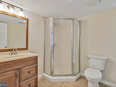 Full bathroom in basement