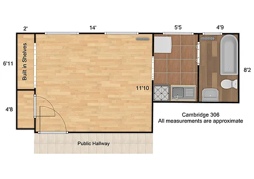 Floor plan Cambridge 306