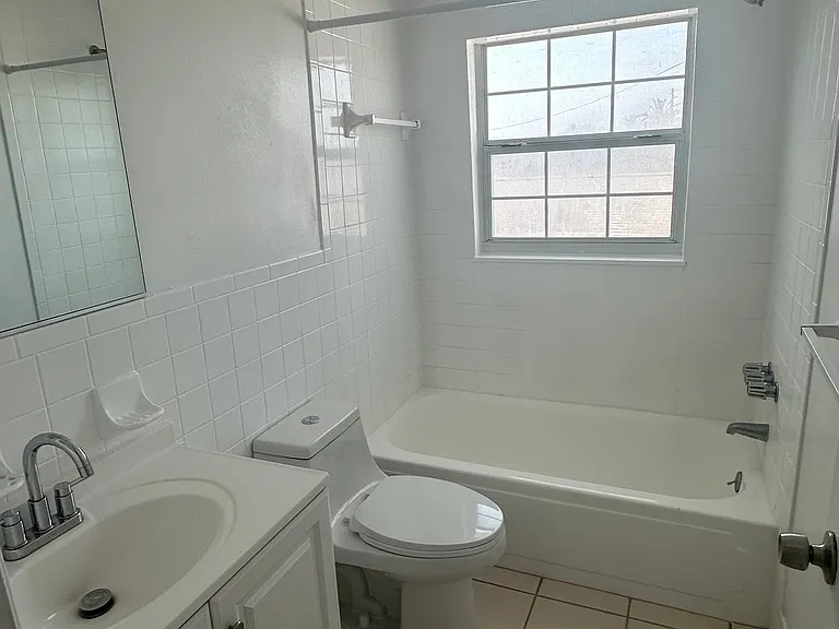 One bathroom