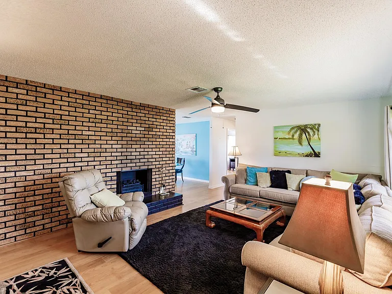 Living room to dining room
