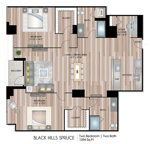 Floor plan Black Hills Spruce