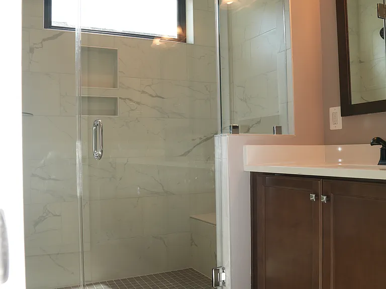 Master shower
