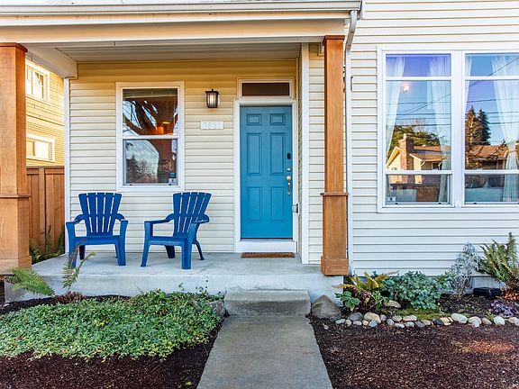Front door and covered porch