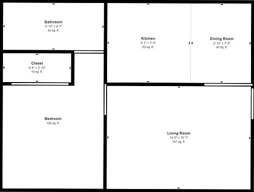 1 bed, 1.0 bath, 467 sqft, $1,199 — Photo 2