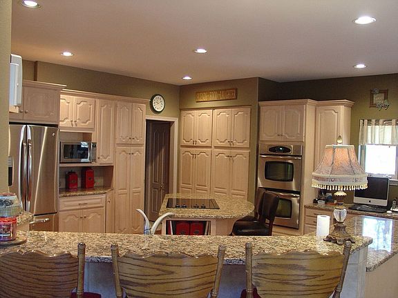 Kitchen with new granite