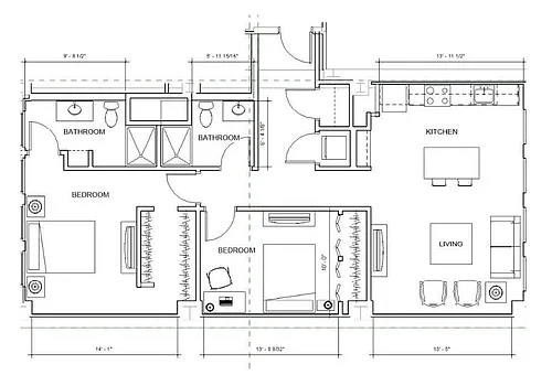 Floor plan The Adams