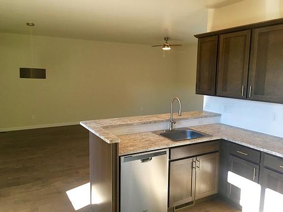 Large open kitchen with bar top area