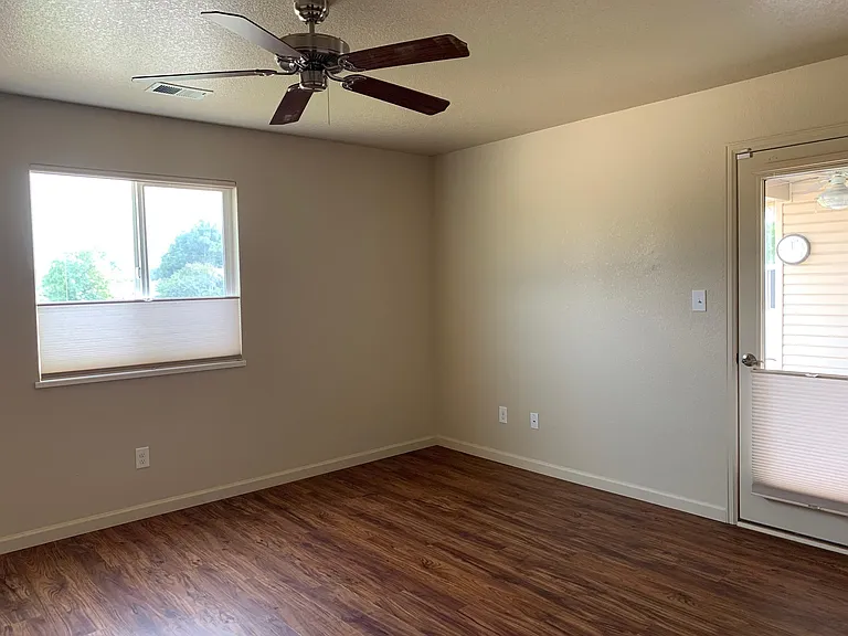 Master Bedroom has private escape/glass view door to patio and hot-tub/spa