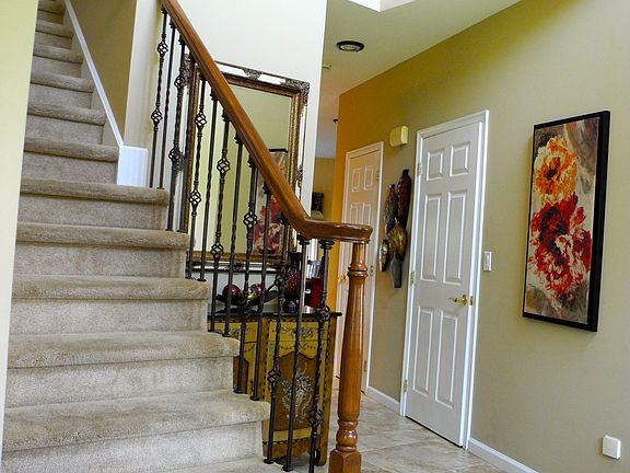 Foyer with new railings