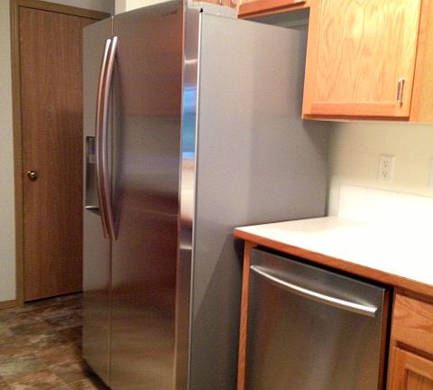 new frig & dish washer