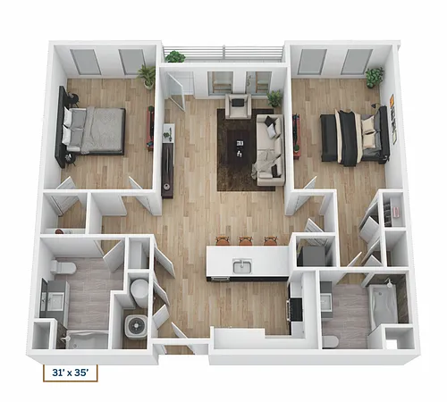 Floor plan 2/1