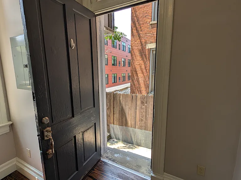 Exterior door to private patio.