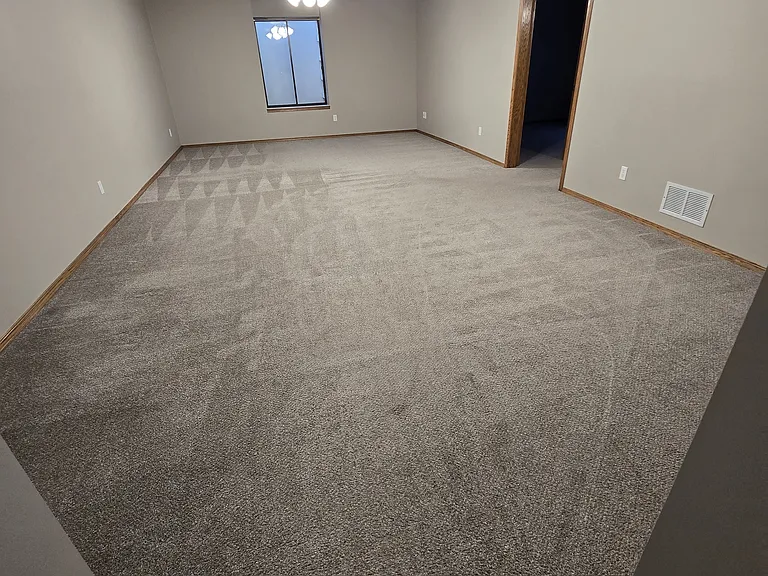 Family Room in the basement, viewed from the stairs