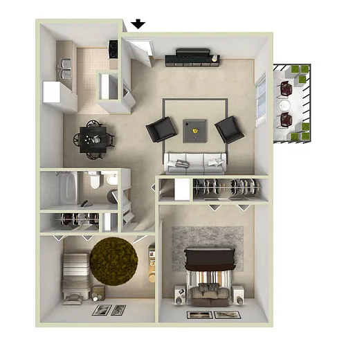Floor plan Platte