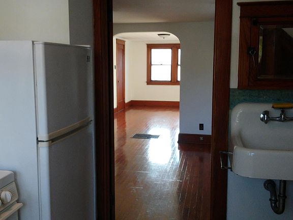 Kitchen looking towards dining room and living room