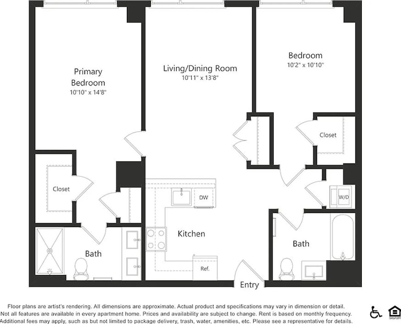 2 bed, 1039 sqft, $4,781 — Photo 2