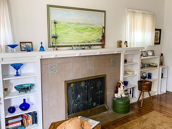 Living room with built ins