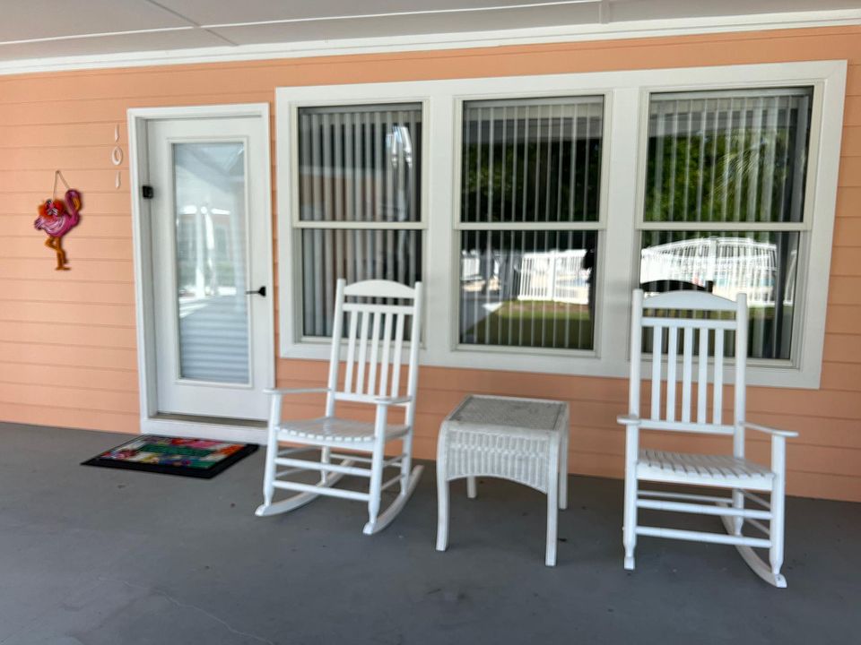 Enjoy the front porch and the POOL