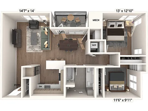 Floor plan B5U