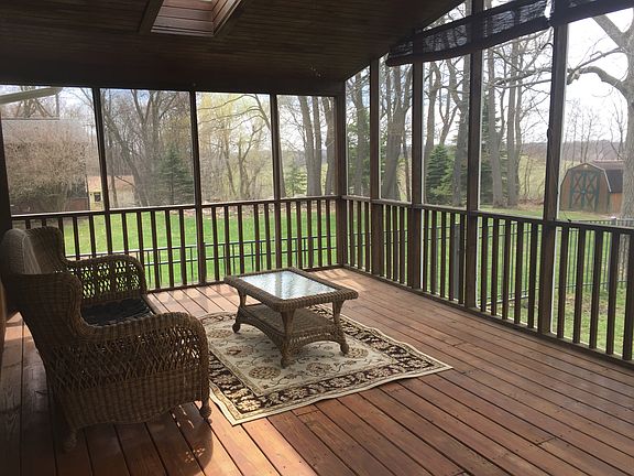 Screened in deck