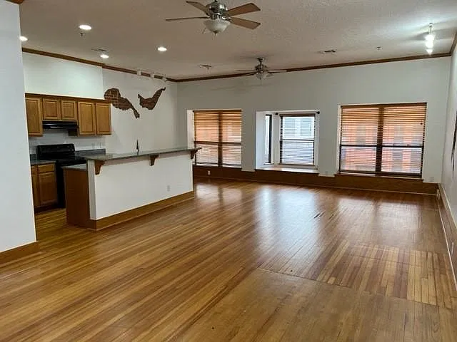 Living/Kitchen view from entry door